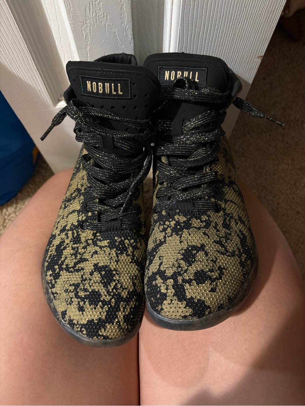 NOBULL Black and Gold Athletic Shoes